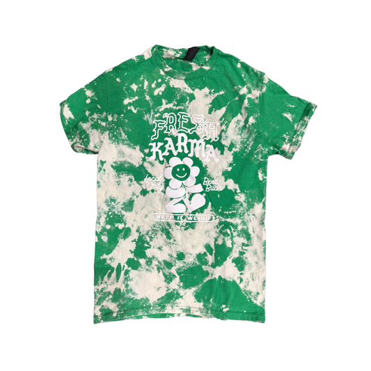 Fresh Karma "Keep It Weird" Bleach Dye T-Shirt