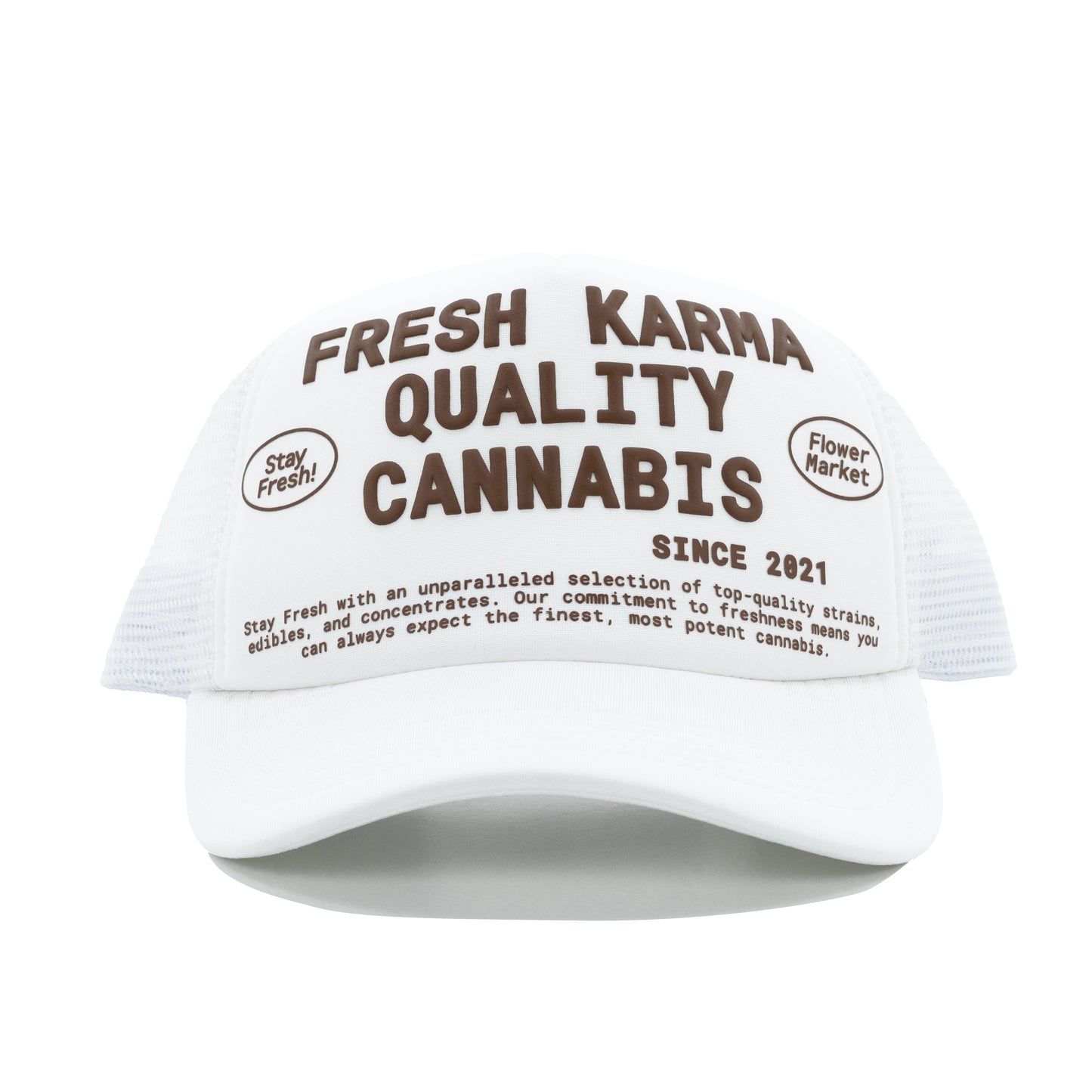 Fresh Karma "Quality Cannabis" Trucker Hat